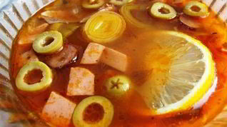 Рецепт Солянки с копченой курицей