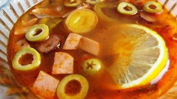 Рецепт Солянки с копченой курицей