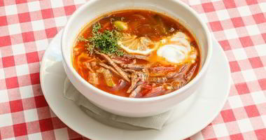 Рецепт Солянки с оливками