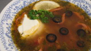 Рецепт Солянки с сосиской и картошкой