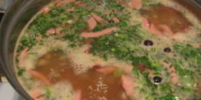 Рецепт солянки с сосиской и картошкой