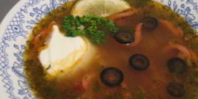 Рецепт солянки с сосиской и картошкой