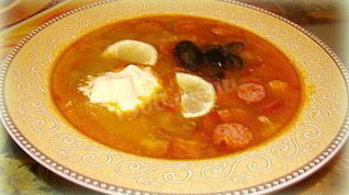 Рецепт Супа классическая сборная мясная солянка