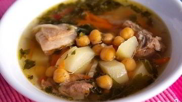 Рецепт Супа из баранины и нута