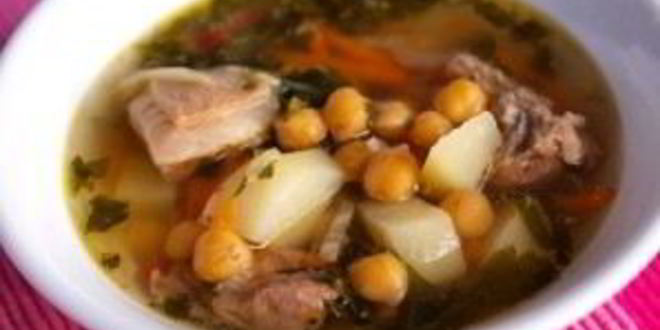 Рецепт супа из баранины и нута