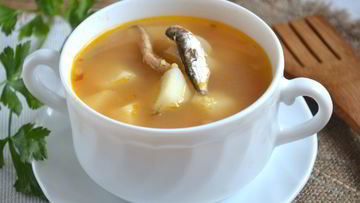 Рецепт Супа из кильки в томатном соусе