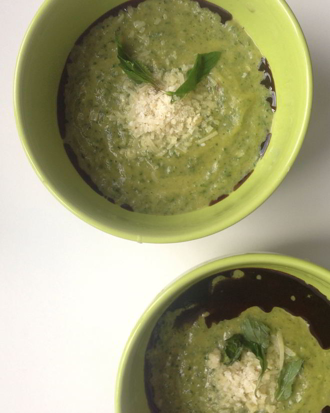 Рецепт супа из цукини с мятой