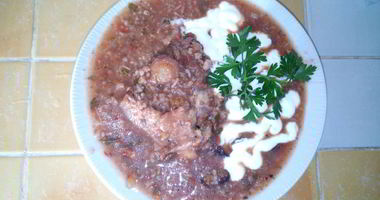 Рецепт Харчо с орехами и черносливом