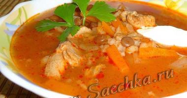 Рецепт Харчо с рыбой