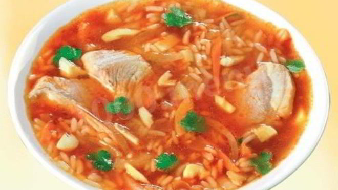 Рецепт куриного супа-харчо с ткемали