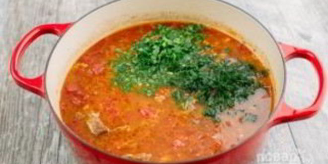 Рецепт супа харчо из говядины