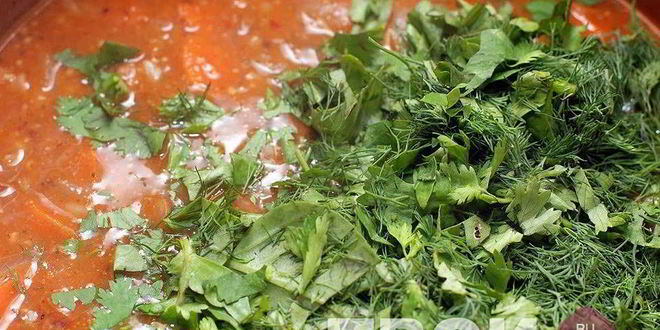 Рецепт супа харчо с соусом ткемали