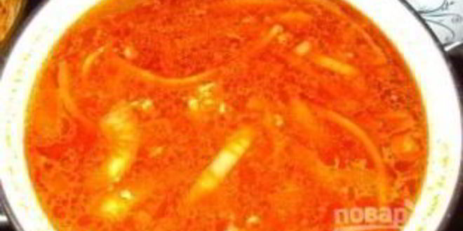 Рецепт супа харчо с томатной пастой
