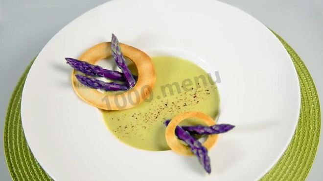 Рецепт французского супа-пюре из спаржи по-аржантейски