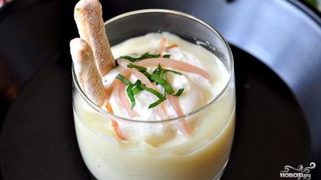 Рецепт горохового супа-пюре с копченостями