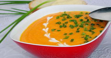 Рецепт Морковного супа-пюре с зеленым луком