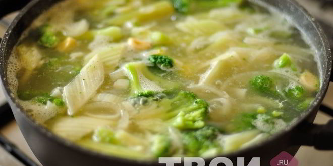 Рецепт овощного супа-пюре с базиликом