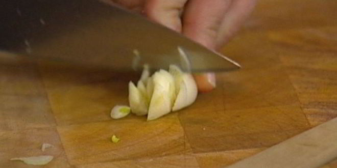 Рецепт семги с супом-пюре из зеленого горошка