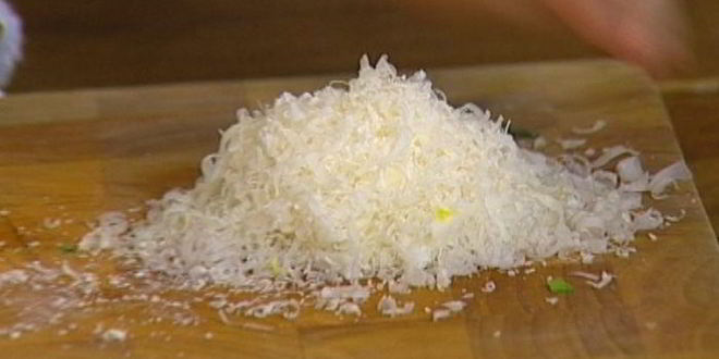 Рецепт семги с супом-пюре из зеленого горошка