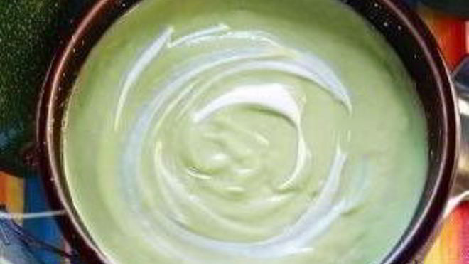 Рецепт супа-пюре из авокадо с кабачком