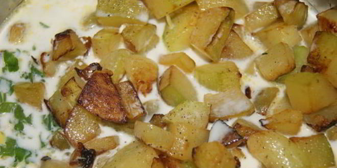 Рецепт супа-пюре из кабачка с копченостями нежный