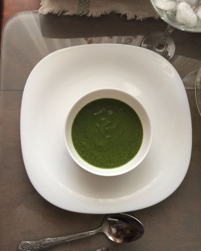 Рецепт супа-пюре из шпината