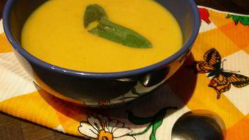 Рецепт Супа-пюре из тыквы с шалфеем и чили