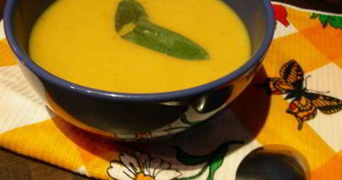 Рецепт Супа-пюре из тыквы с шалфеем и чили