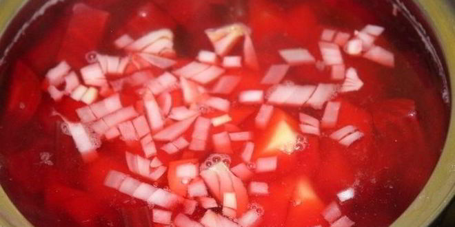 Рецепт супа-пюре со свеклой