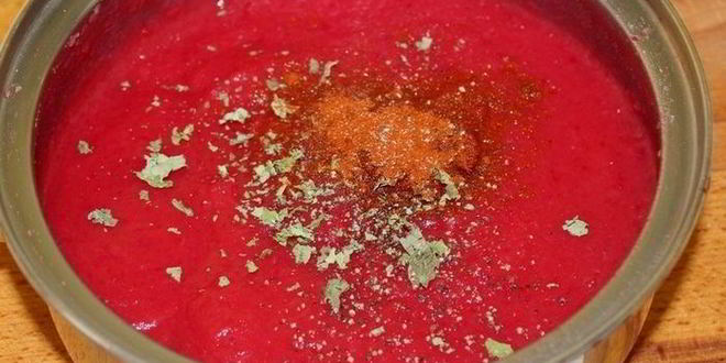 Рецепт супа-пюре со свеклой