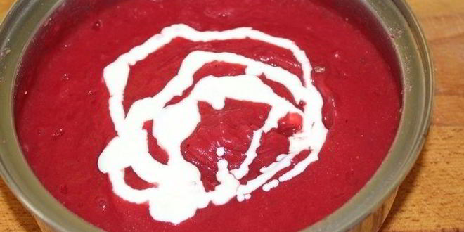 Рецепт супа-пюре со свеклой