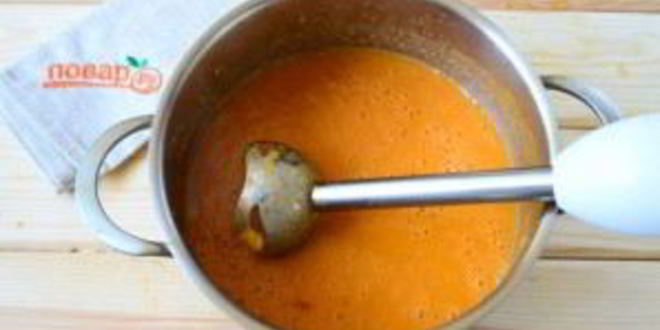 Рецепт томатного супа-пюре красная жара