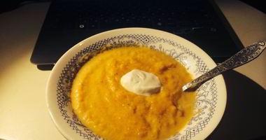 Рецепт Тыквенного супа-пюре с имбирем и морковью