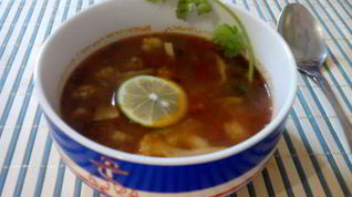 Рецепт Супа с цветной капустой и морепродуктами