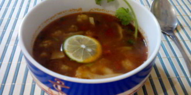 Рецепт Супа с цветной капустой и морепродуктами