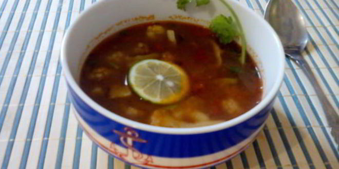 Рецепт супа с цветной капустой и морепродуктами