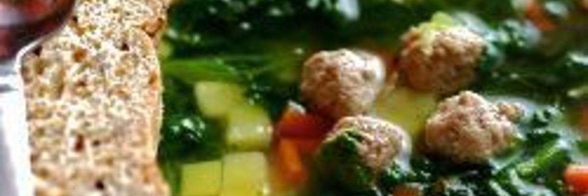 Рецепт Супа со шпинатом и фрикадельками