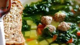 Рецепт Супа со шпинатом и фрикадельками