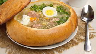 Рецепт Супа в хлебе по-польски