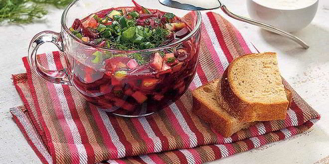 Рецепт Русского свекольника на квасе