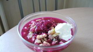 Рецепт Свекольника из маринованной свеклы