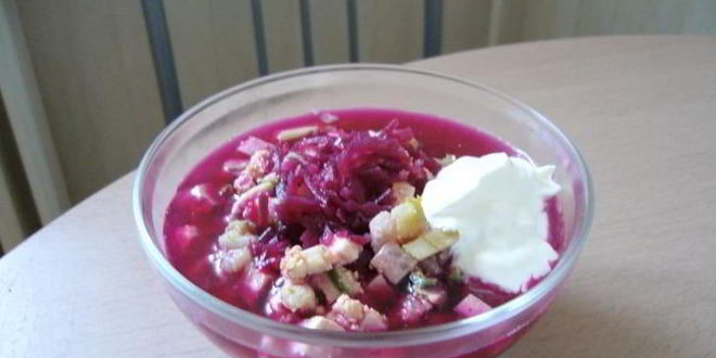 Рецепт Свекольника из маринованной свеклы