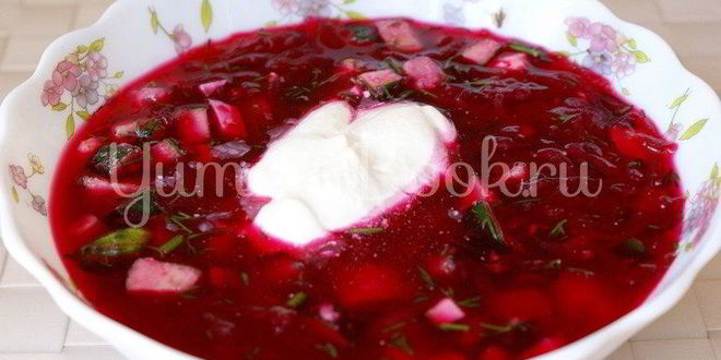 Рецепт Свекольника — холодника по-белорусски