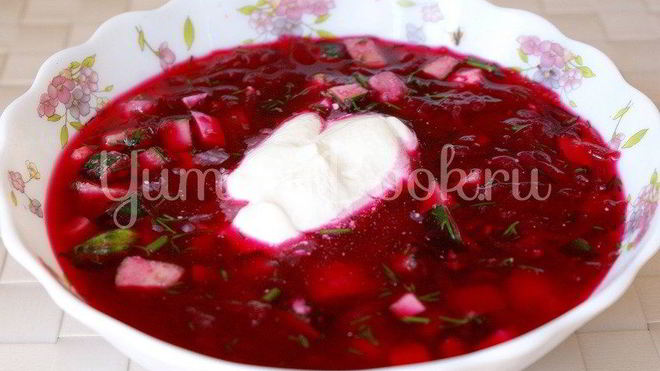 Рецепт свекольника — холодника по-белорусски