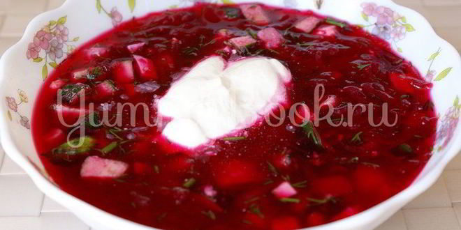 Рецепт свекольника — холодника по-белорусски