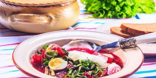 Рецепт свекольника холодного с ботвой