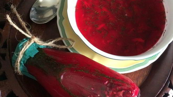 Рецепт свекольника холодного с тунцом