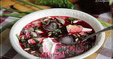 Рецепт Свекольника холодного