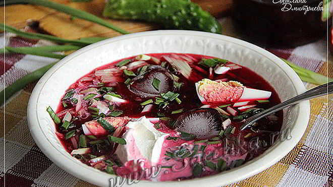 Рецепт свекольника холодного
