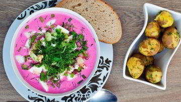 Рецепт Свекольника классического с квасом